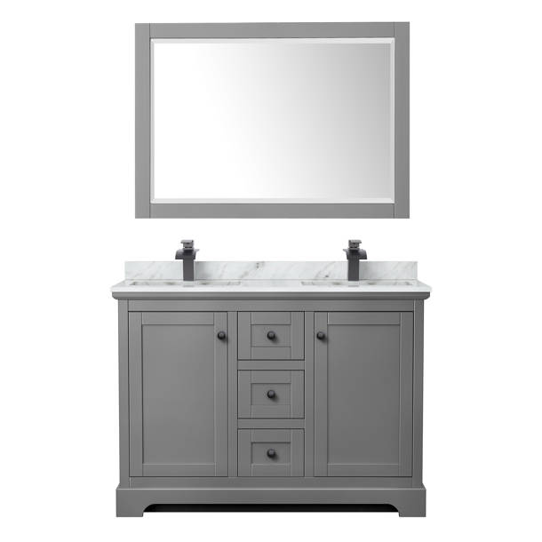 Wyndham Collection Avery 48 Single Bathroom Vanity With Marble Top Wayfair Canada